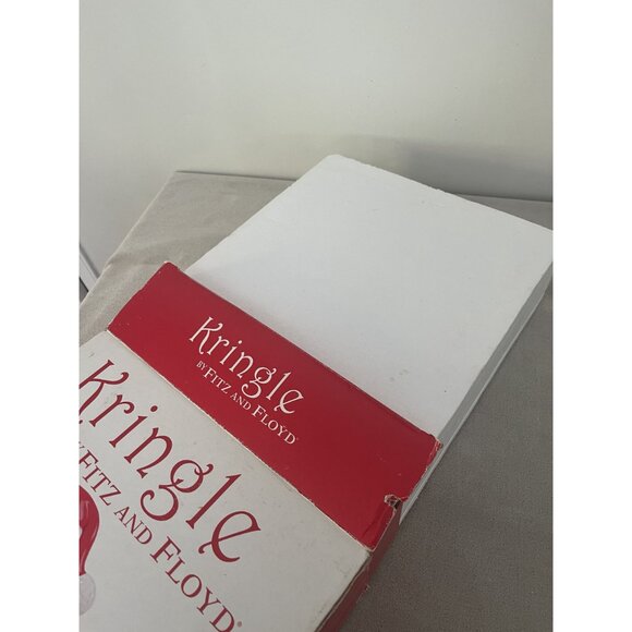 Kringle By Fitz And Floyd Santa Claus Polka Dot Ceramic Serving Plate - Picture 5 of 8